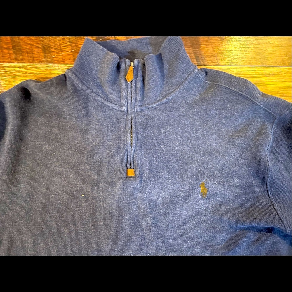Polo Ralph Lauren, 1/4 zip, Pull-Over Jacket. No stains or damage. Nice Quality